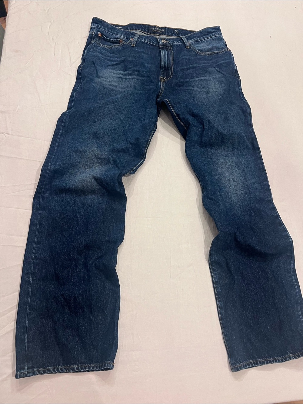 Lucky Brand Men’s Blue Dark IngigoWash Denim Jeans 363 Straight Fit 34/32